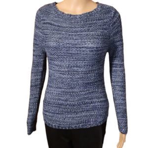 Bongo Sweater Knit Blue Multi Womens Size Small